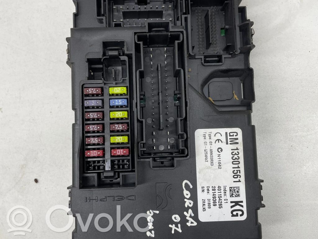 Opel Corsa D Módulo de fusible 