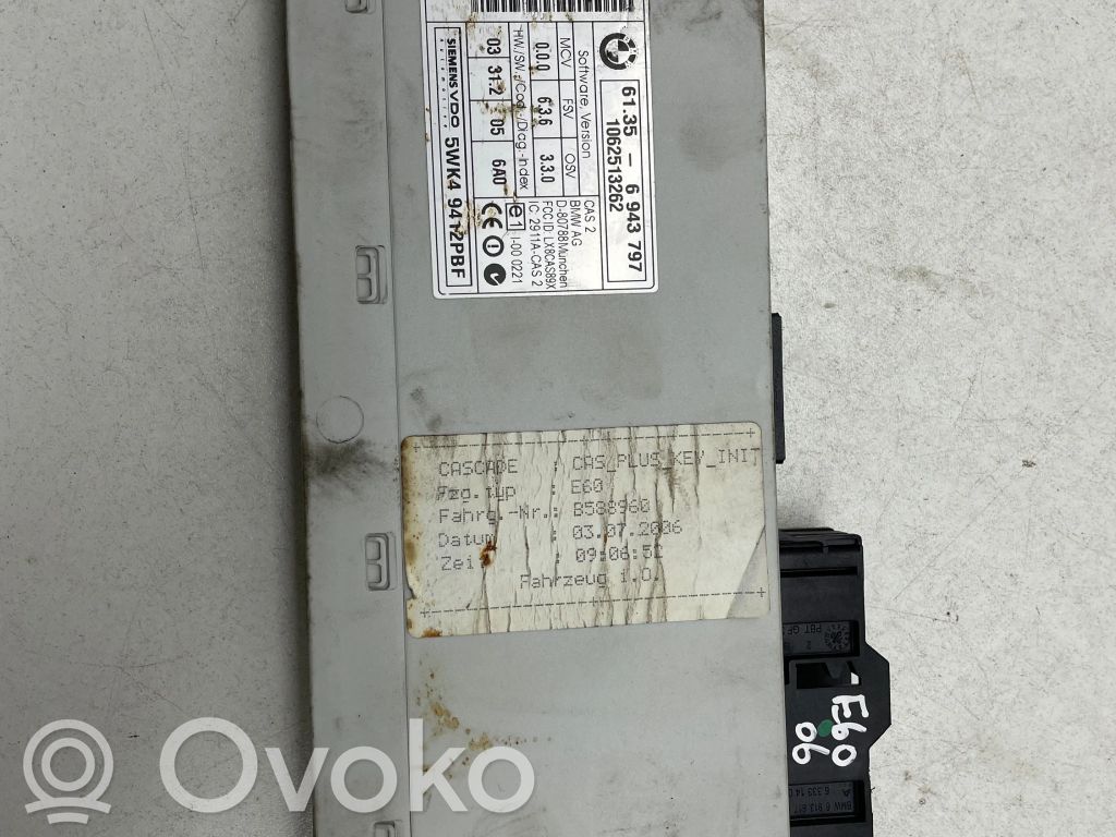 BMW 5 E60 E61 CAS control unit/module 