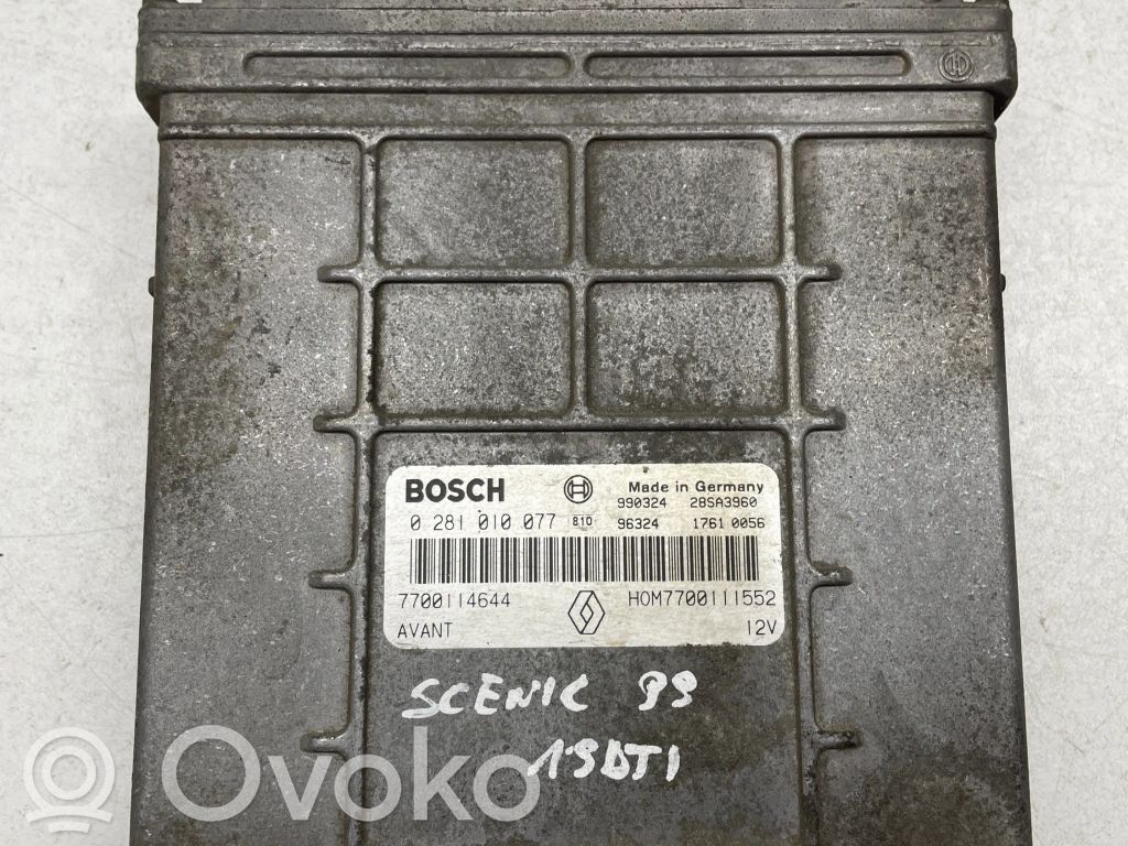 Engine control unit/module   7700114644,28SA3960,0281010077