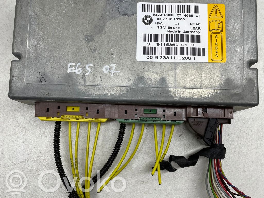 BMW 7 E65 E66 Airbag control unit/module 