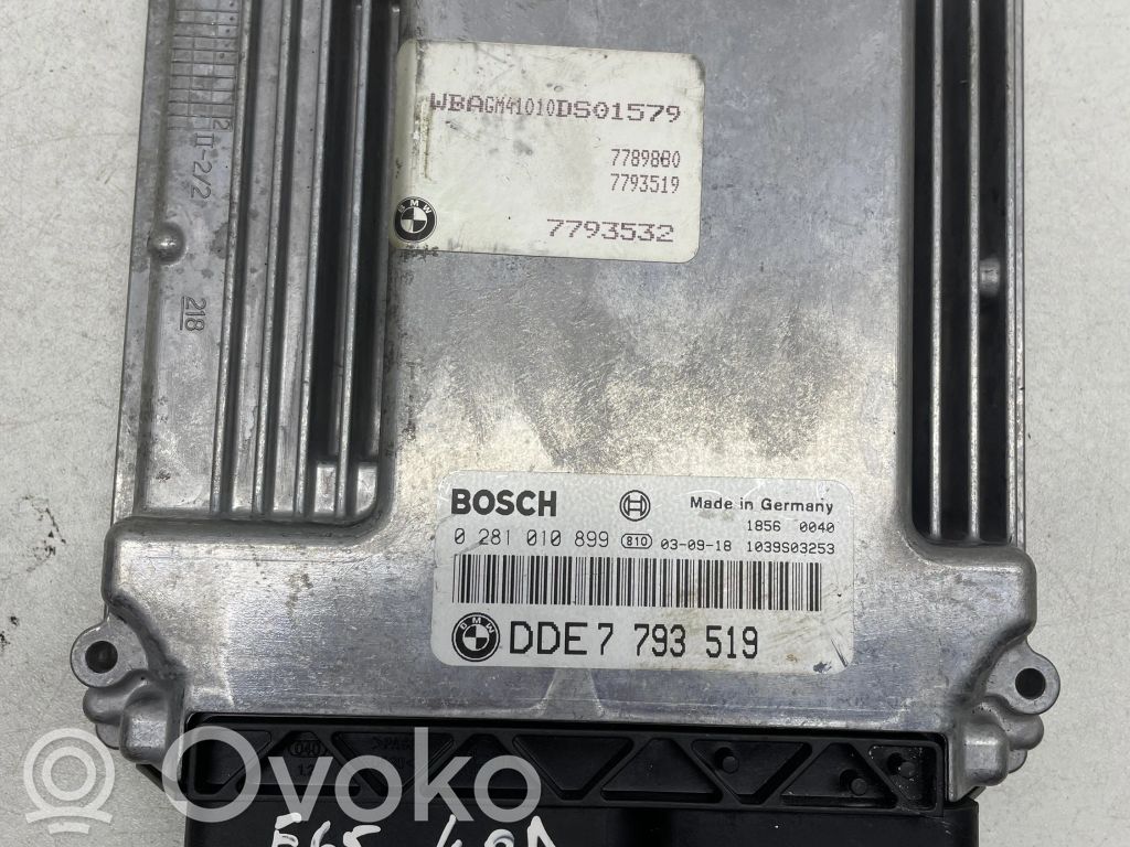 Engine control unit/module   7793519,1039S03253,0281010899