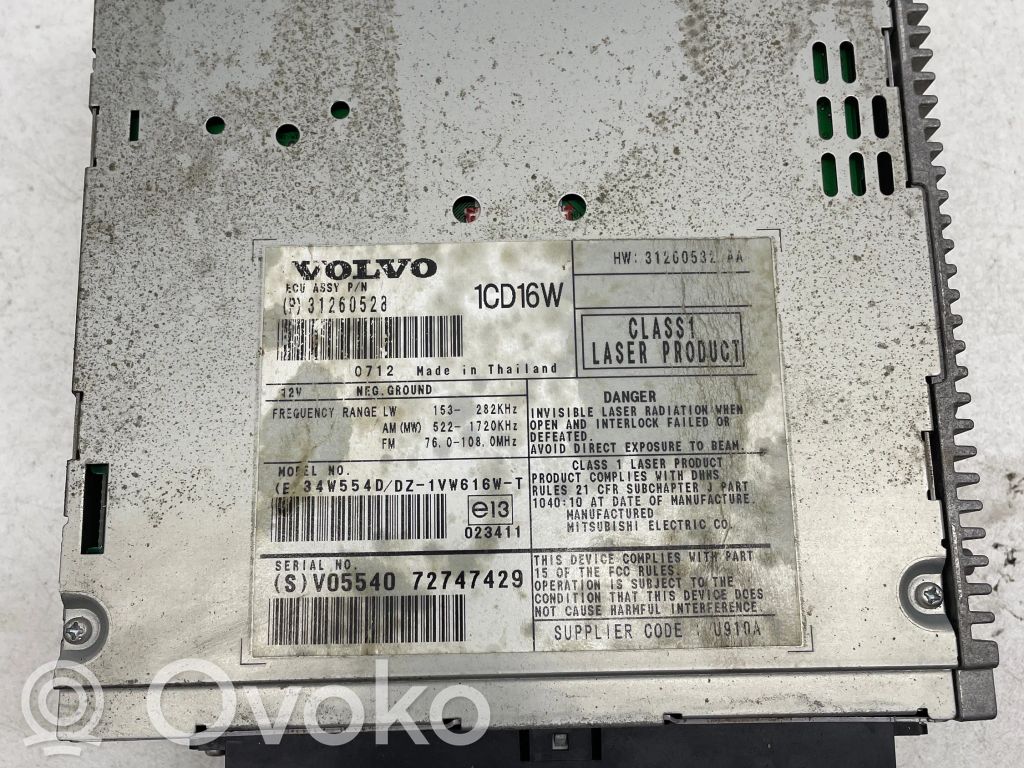 Volvo S40 Panel / Radioodtwarzacz CD/DVD/GPS 