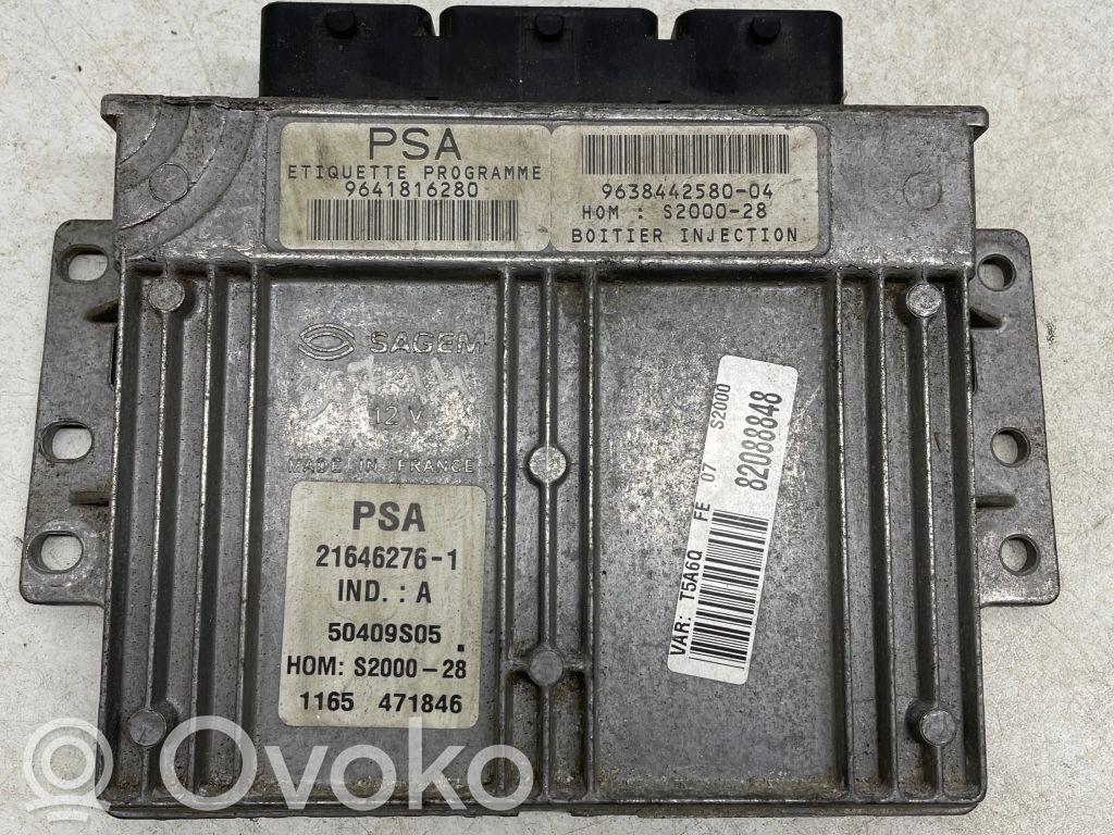 Peugeot 307 Variklio valdymo blokas 