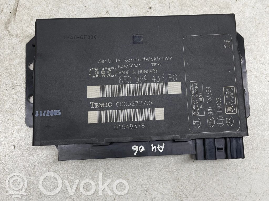 Audi A4 S4 B7 8E 8H Module confort 