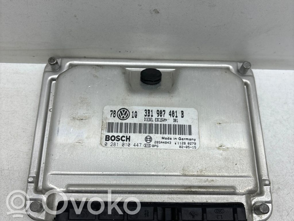 Engine control unit/module   3B1907401B,28SA4843,0281010447