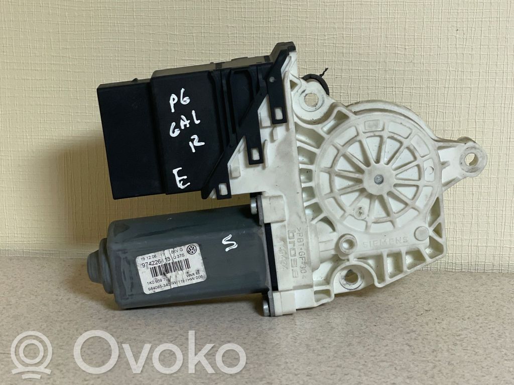 Volkswagen PASSAT B6 Silnik regulatora szyby drzwi przednich 