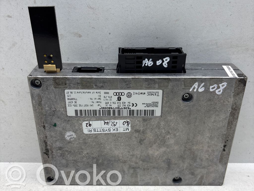 Audi A6 S6 C6 4F Unidad de control/módulo de bluetooth 