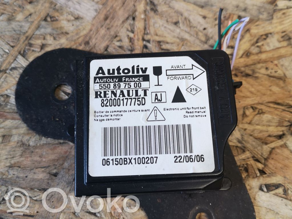 Renault Vel Satis Airbag deployment crash/impact sensor 