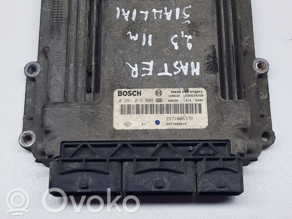 Engine control unit/module   0281016808,0281016808,237100801R,237100637R