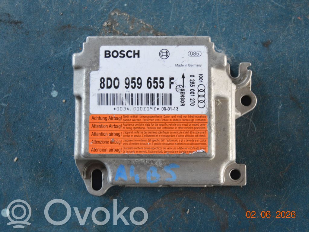 Audi A4 S4 B5 8D Module de contrôle airbag 
