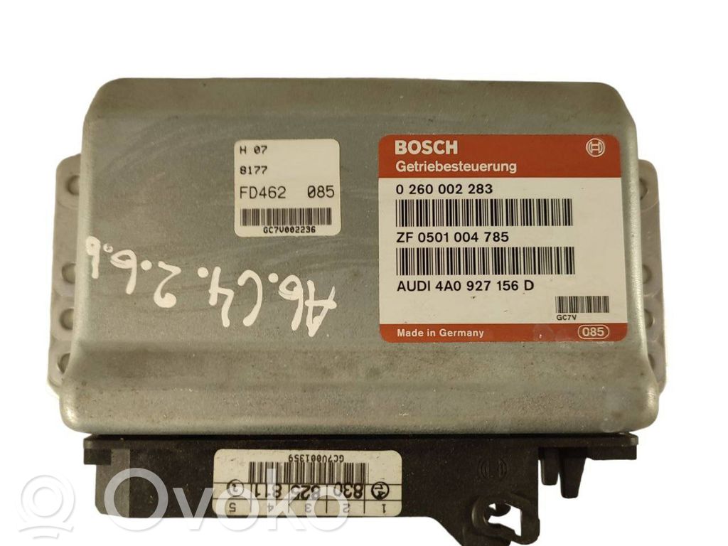 Sterownik / Moduł skrzyni biegów   4A0927156D,ZF0501004785,0260002283