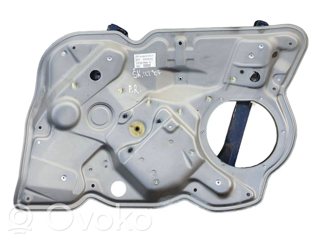 Skoda Octavia Mk2 (1Z) Mechanizm podnoszenia szyby przedniej bez silnika 