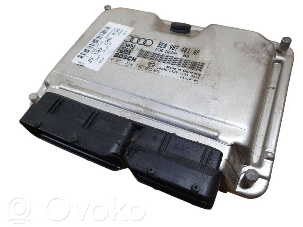 Engine control unit/module   8E0907401AF,1039S12593,0281012142