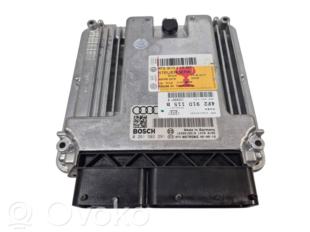 Engine control unit/module   4F2907115,4F2910115B,61S91S6S01,1234567