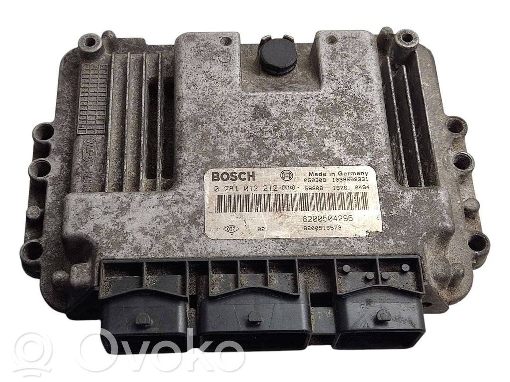 Engine control unit/module   8200516573,8200504296,0281012212