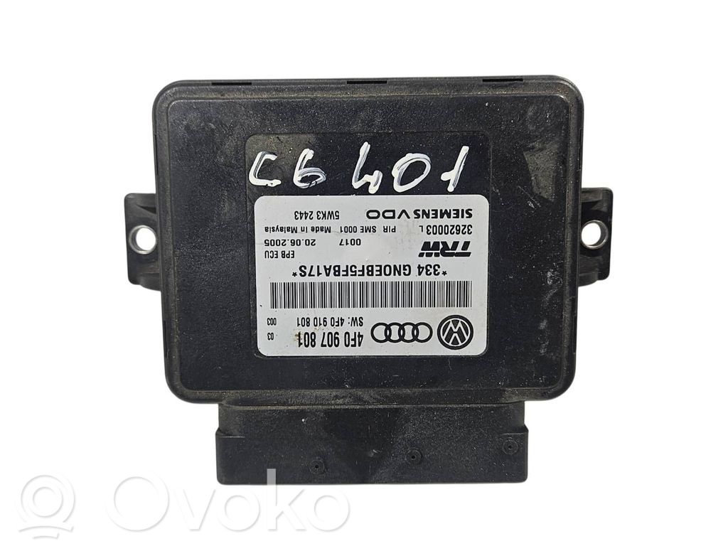 Audi A6 S6 C6 4F Module de commande de frein à main 