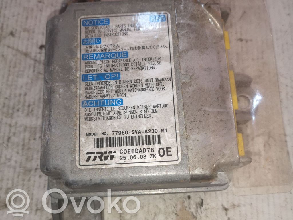 Honda Civic Airbag control unit/module 