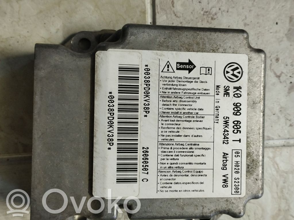 Volkswagen Golf Plus Airbag control unit/module 
