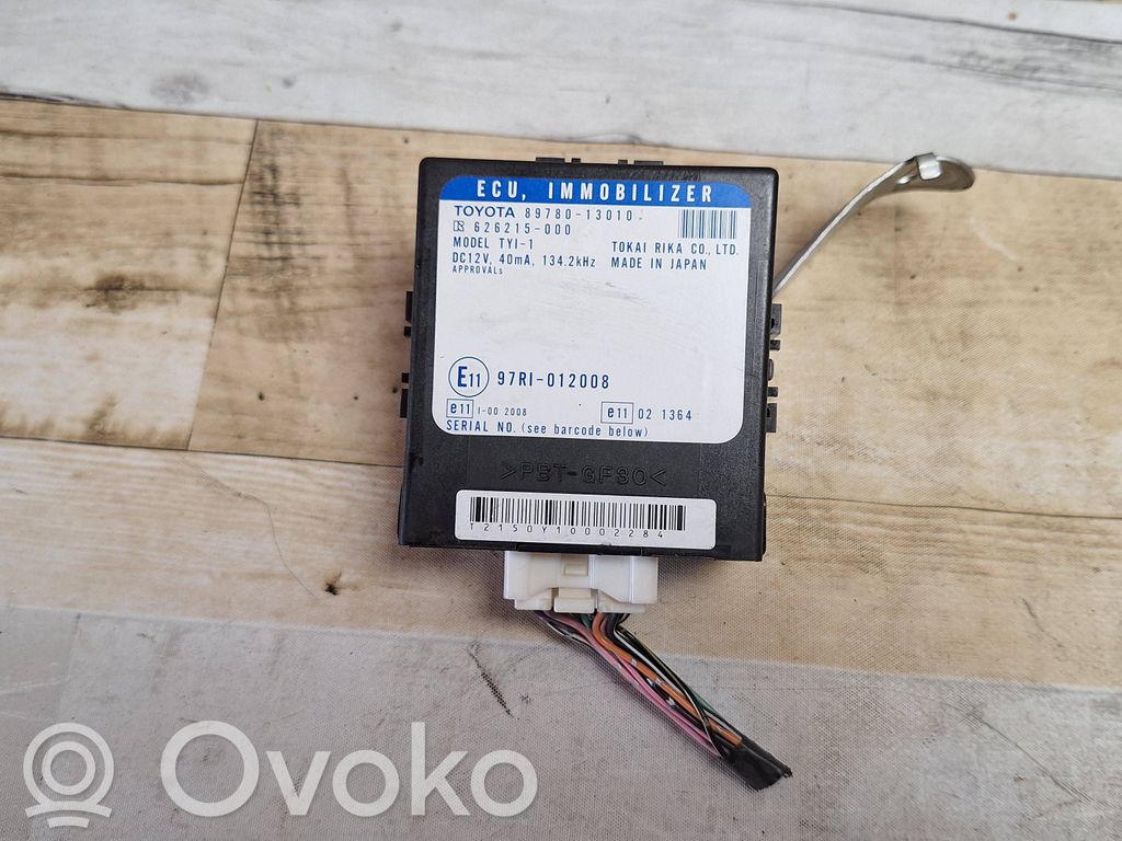 Toyota Corolla Verso E121 Immobilizer control unit/module 