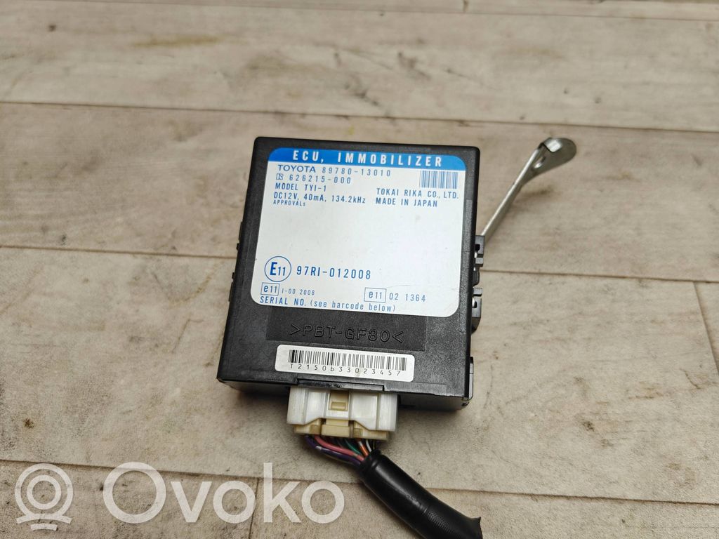 Toyota Corolla Verso E121 Immobilizer control unit/module 
