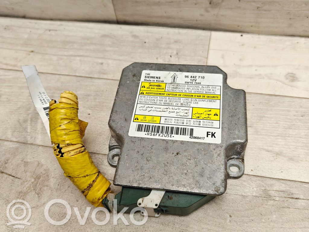 Chevrolet Aveo Airbag control unit/module 