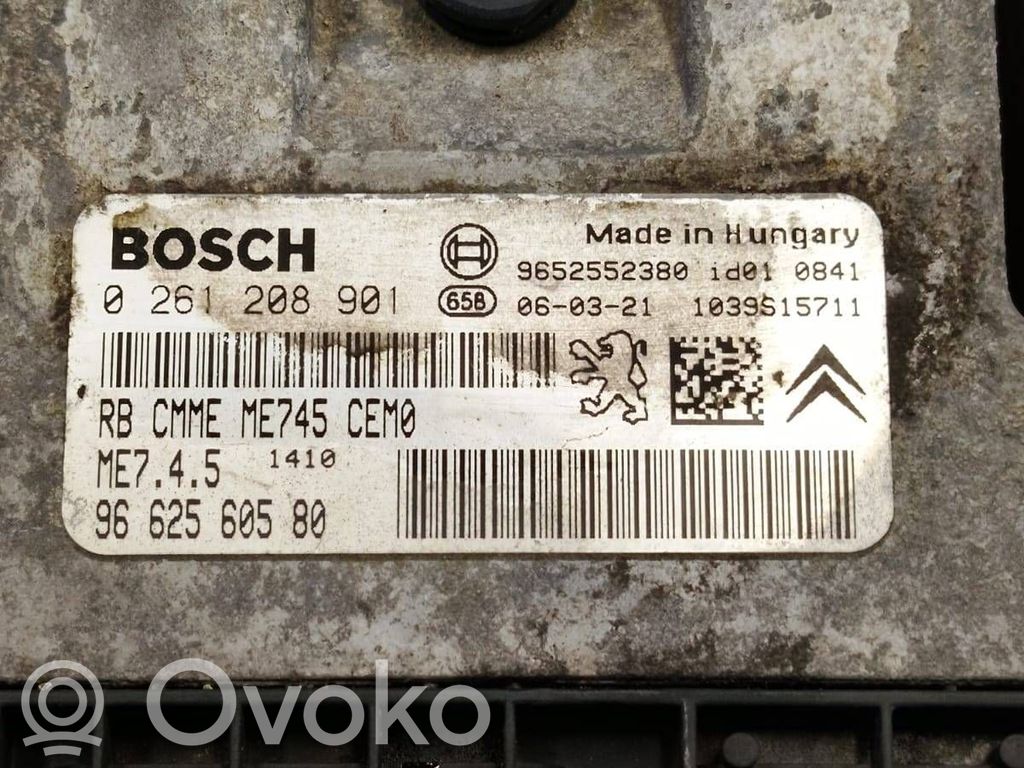 Engine control unit/module   9652552380,9662560580,0261208901