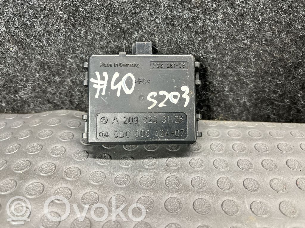 Mercedes-Benz C W203 Sensor de lluvia 