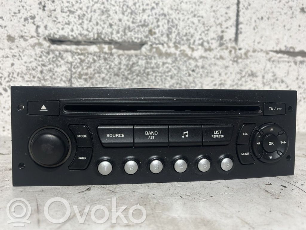 Peugeot 307 Unidad delantera de radio/CD/DVD/GPS 