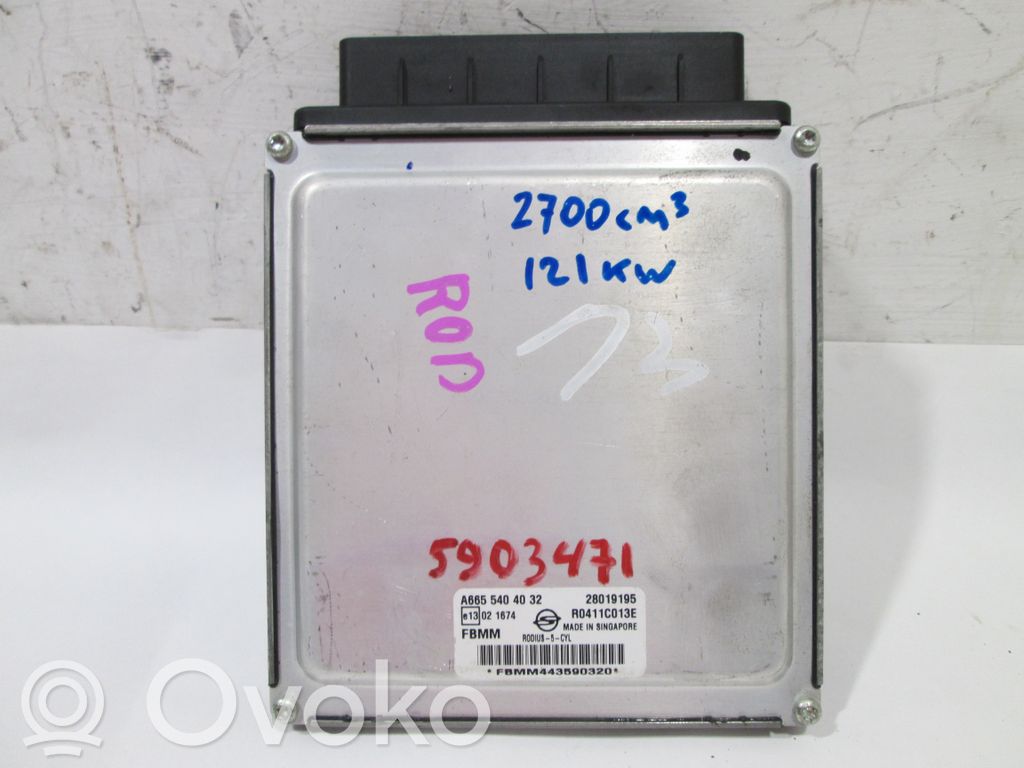 SsangYong Rodius Engine control unit/module 