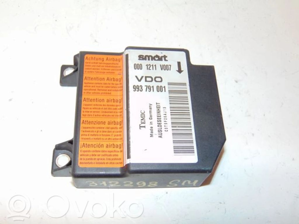 Smart ForTwo II Airbag control unit/module 