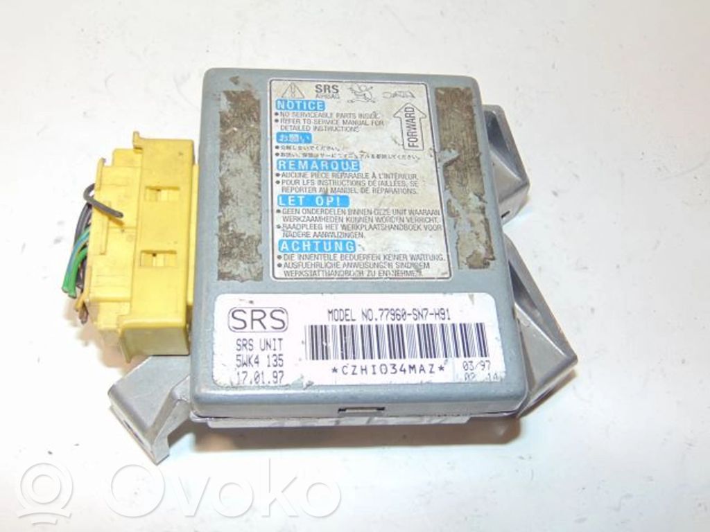 Honda Accord Airbag control unit/module 