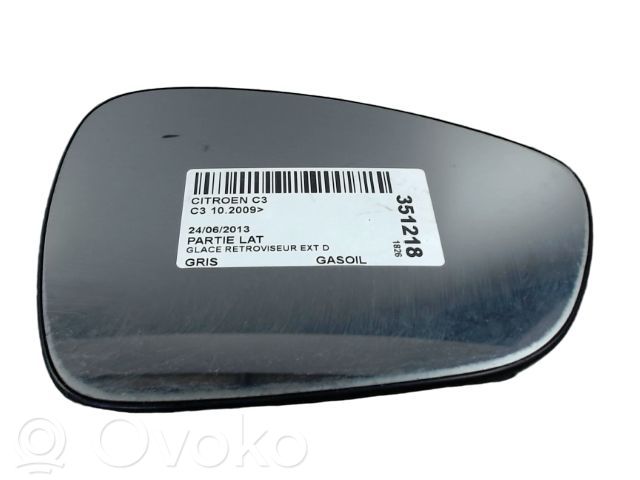 Citroen C3 Spoguļa stikls 