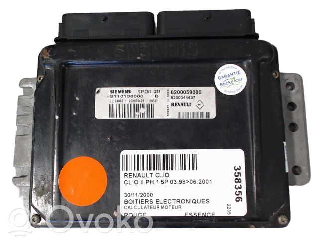 Engine control unit/module ECU   SIRIUS32RENAULT,SIRIUS32RENAULT