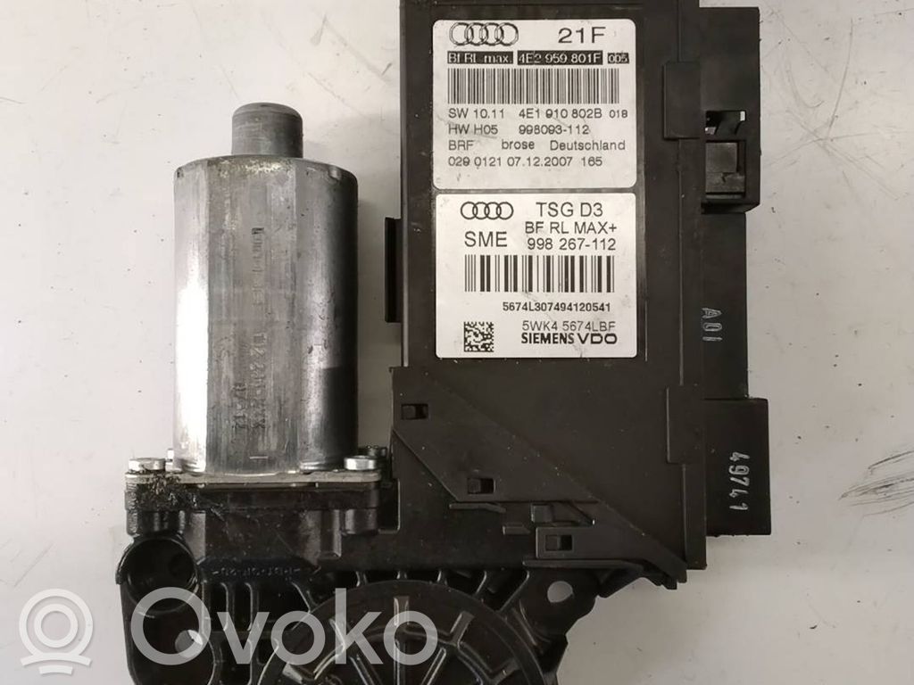Audi A8 S8 D3 4E Priekšpusē loga pacēlāja motoriņš 