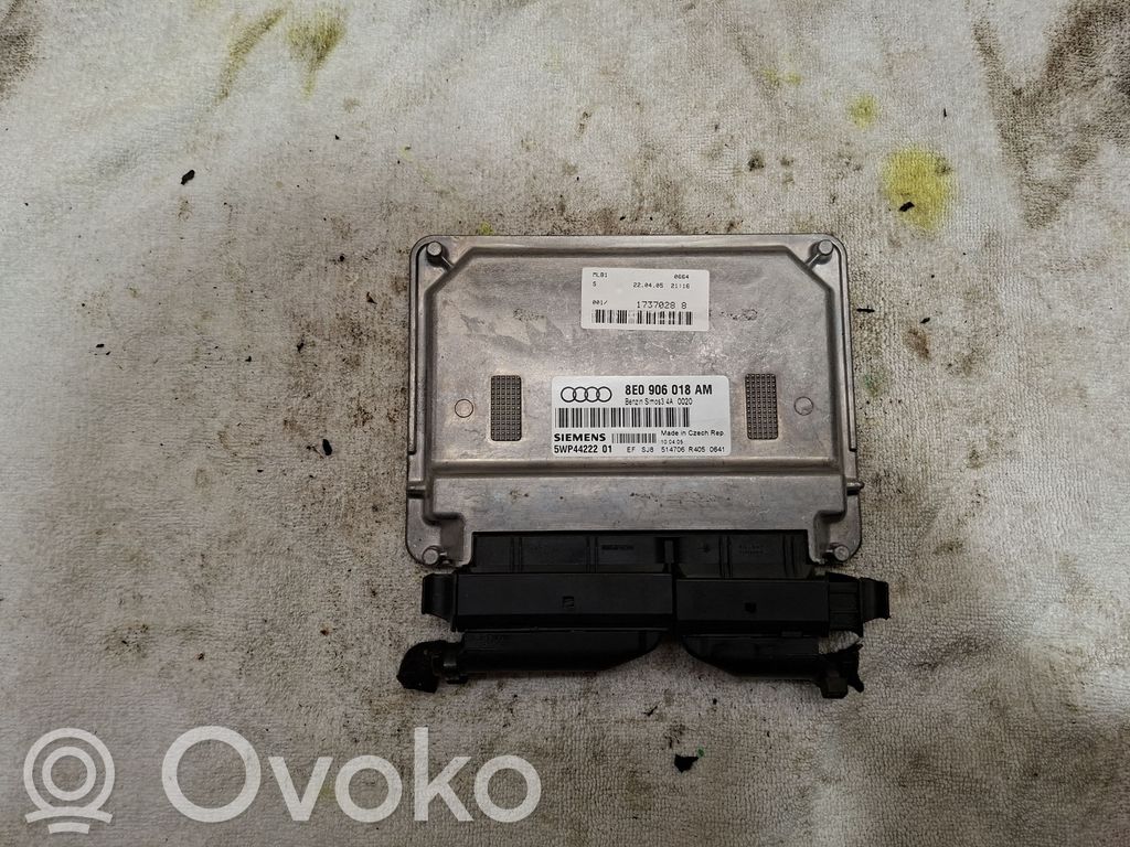 Engine control unit/module   8E0906018AM,1737028,5WP44222,5WP4422201