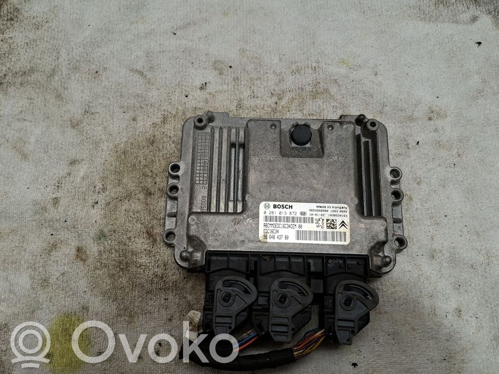 Engine control unit/module   9653958980,0281013872,9664843780