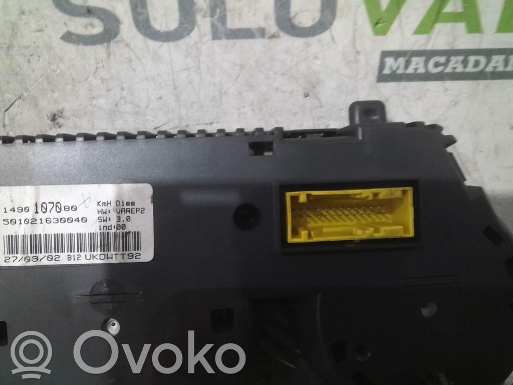 Peugeot 807 Speedometer (instrument cluster) 