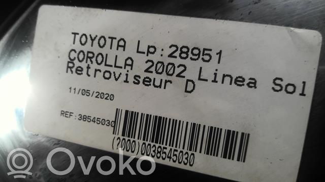 Toyota Corolla E120 E130 Espejo lateral eléctrico de la puerta delantera 