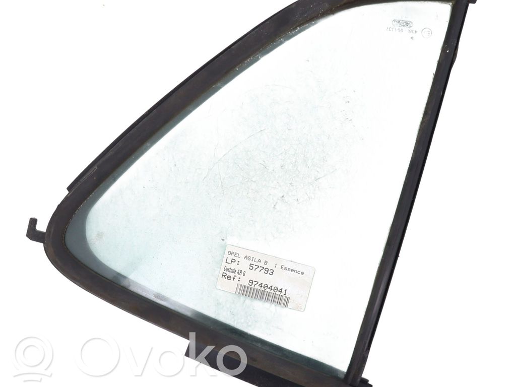 Opel Agila B Ventanilla de ventilación de la puerta trasera 