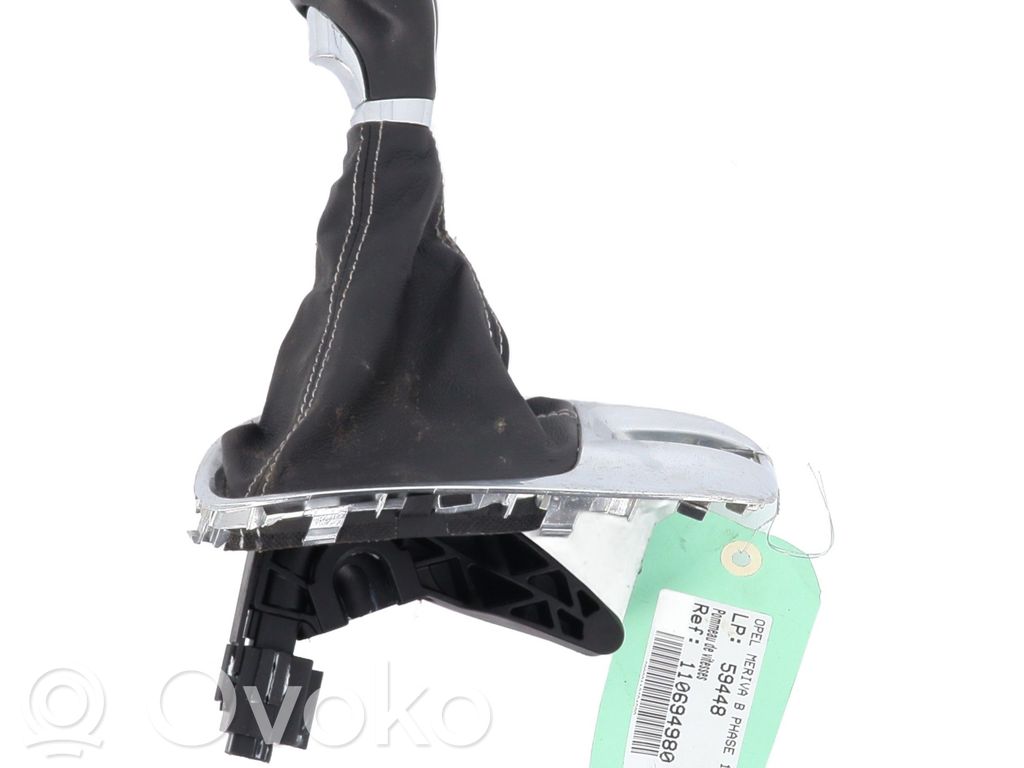Opel Meriva B Perilla/embellecedor de cuero de la palanca de cambios 