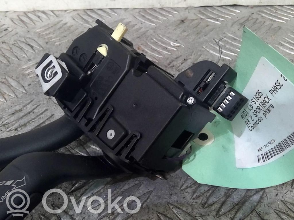 Audi A3 S3 A3 Sportback 8P Commodo de clignotant 
