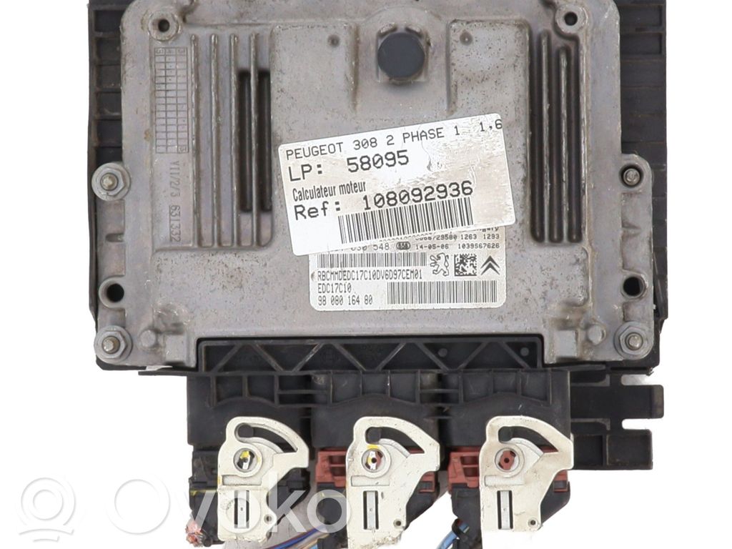 Peugeot 308 Engine control unit/module 
