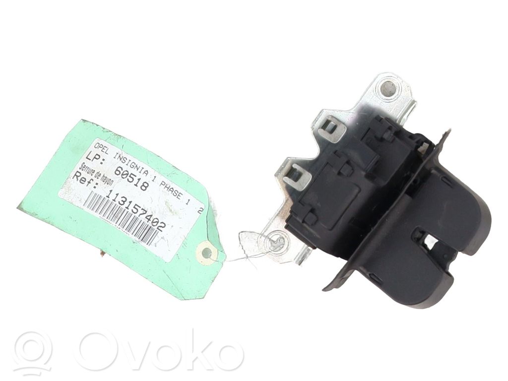 Opel Insignia A Serrure de loquet coffre