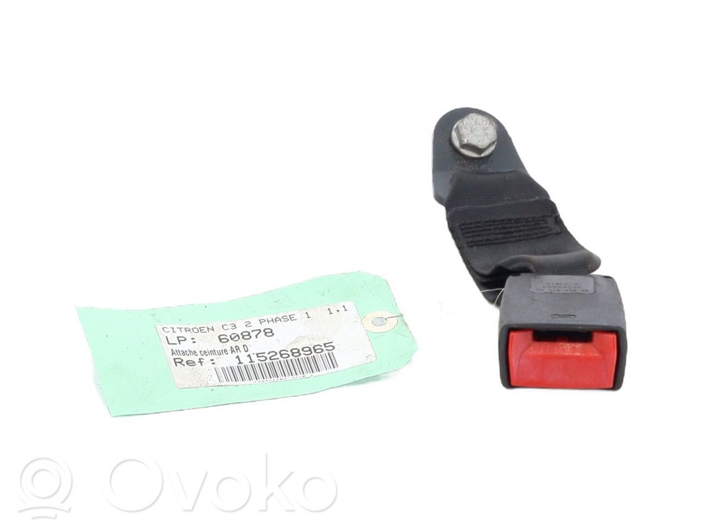 Citroen C3 Aizmugurējās jostas sprādze 