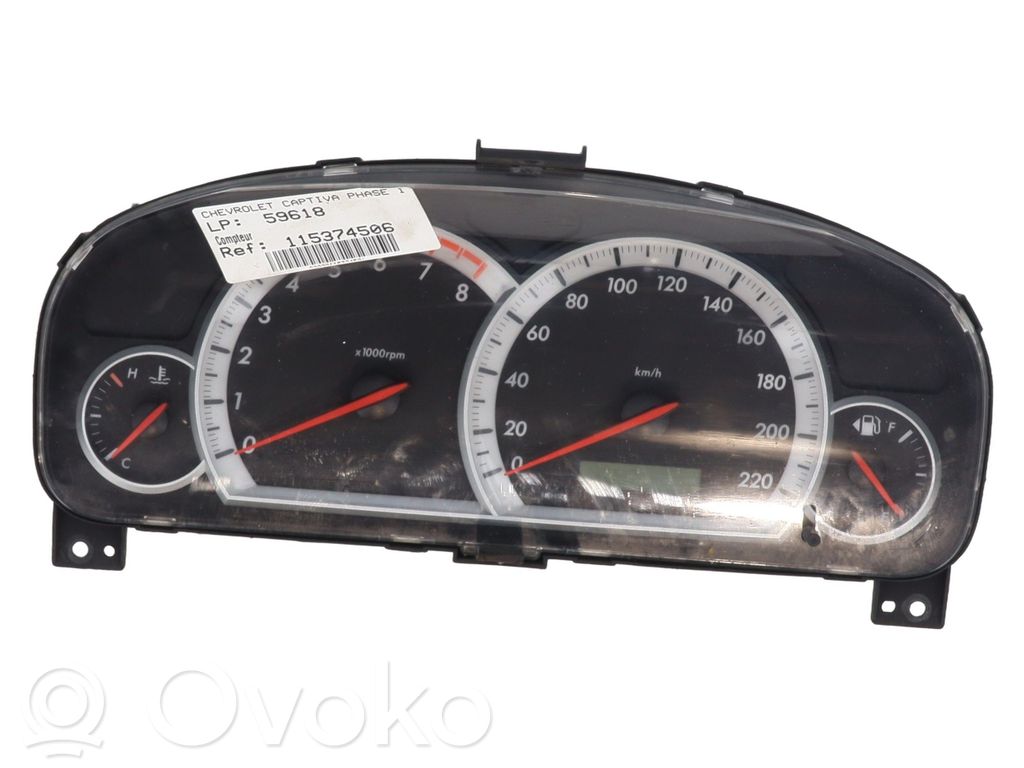 Chevrolet Captiva Speedometer (instrument cluster) 