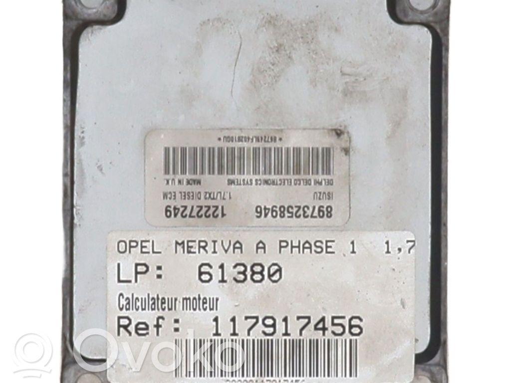 Opel Meriva A Engine control unit/module 