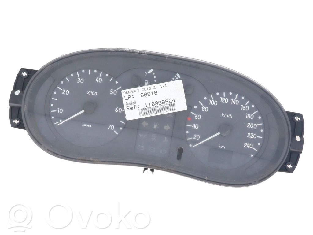 Tachimetro (quadro strumenti)   8200072506