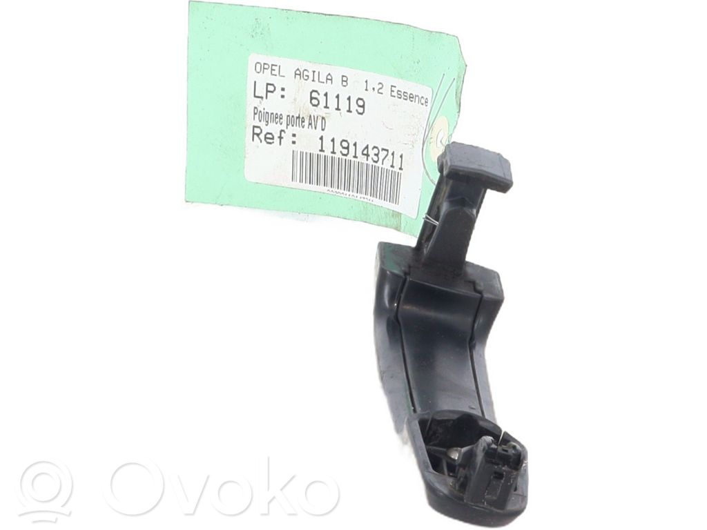 Opel Agila B Manecilla externa puerta delantera 