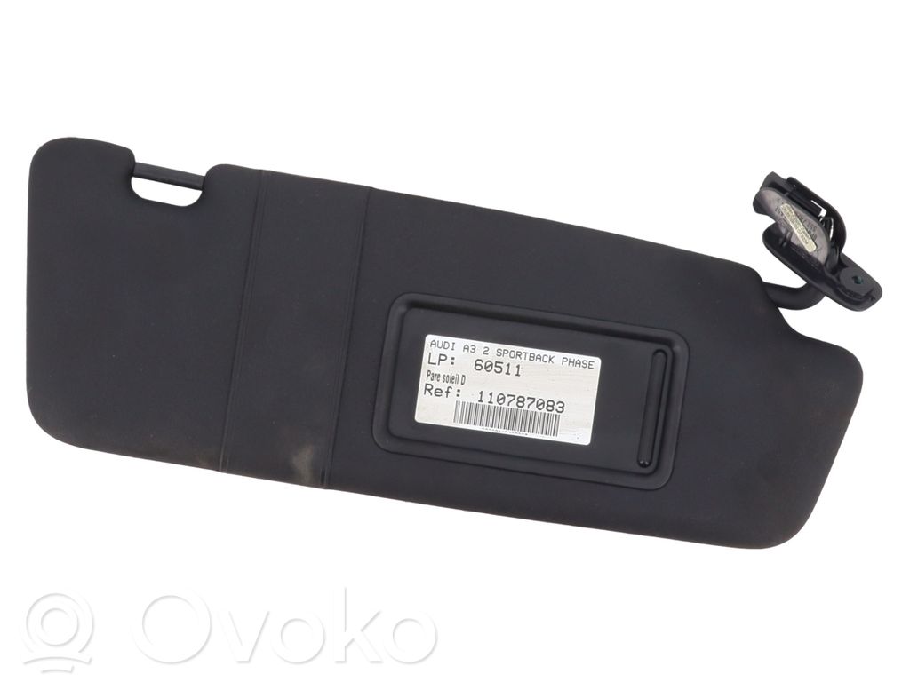 Audi A3 S3 A3 Sportback 8P Saulessargu panelis 