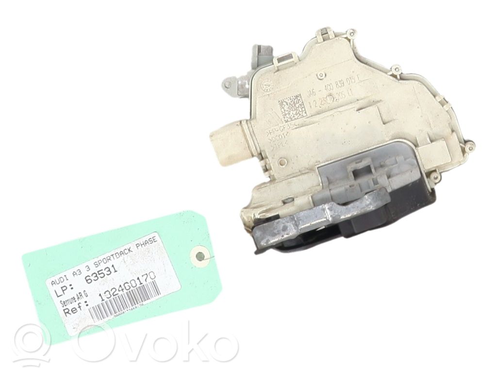 Audi A3 S3 8V Aizmugurē slēdzene